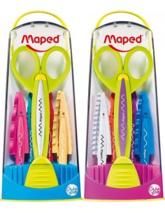 ESTUCHE TIJERA CORTE CREATIVO CON 5 JUEGOS DE CUCHILLAS