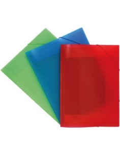 PAQ 12 CARPETA A3 GOMAS Y SOLAPAS POLIPROPILENO COLORGRAF
