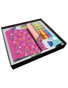 SET PAPELERIA MARIOLA FLORES 34 PIEZAS