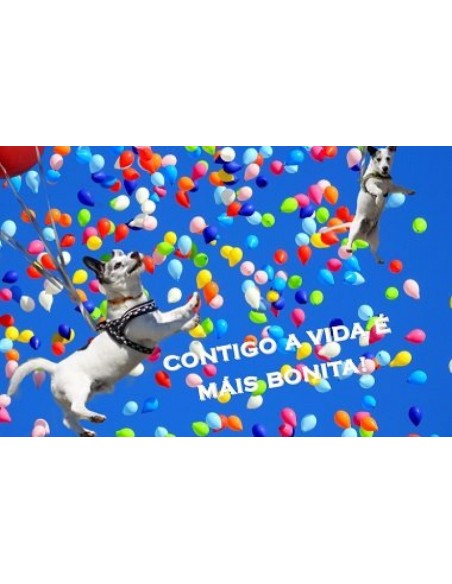 Contigo a vida e mais bonita Postal