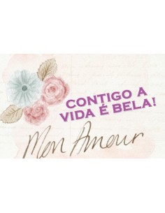 Contigo a vida e bela postal