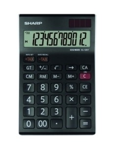 CALCULADORA SOBR.SHARP 12 DIG. EL-125T