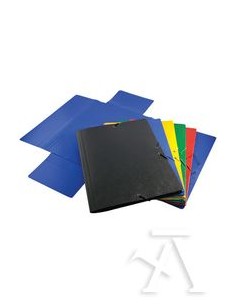 Paq 5 carpeta a3 gomas y solapas carton compacto colores sutidos