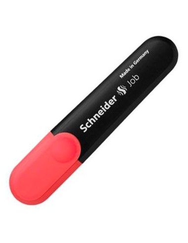 SCHNEIDER MARCADOR JOB RECARGABLE FLUORESCENTE ROJO -10U-