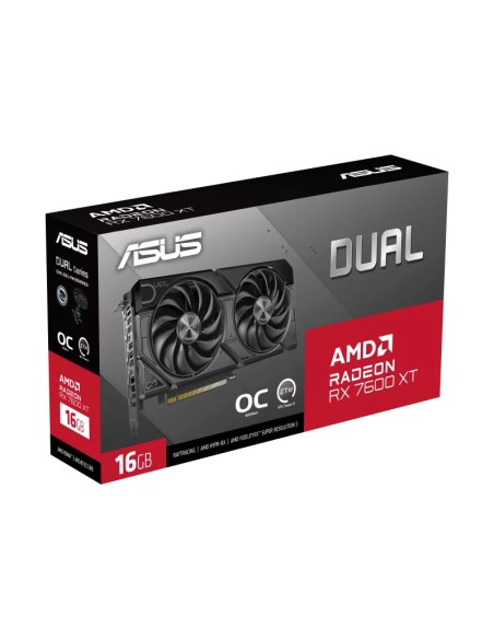 Dual -RX7600XT-O16G AMD Radeon RX 7600 XT 16 GB GDDR6