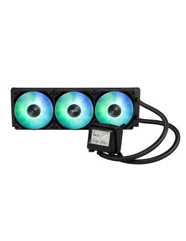 MAX GAMING LC 360 ARGB LCD Procesador Sistema de refrigeración líquida todo en uno 12 cm Negro