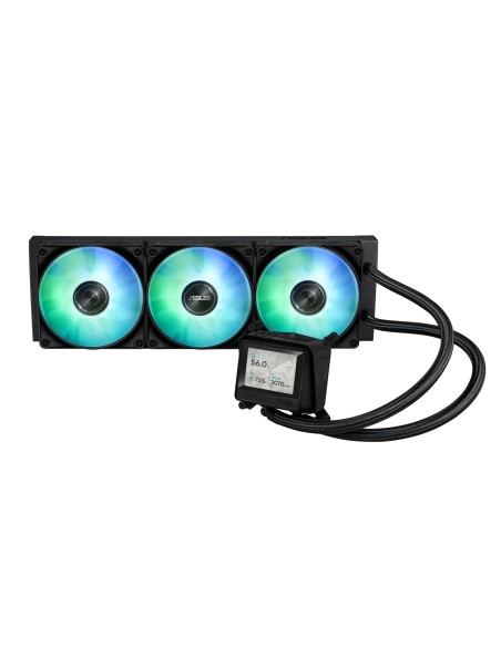 MAX GAMING LC 360 ARGB LCD Procesador Sistema de refrigeración líquida todo en uno 12 cm Negro