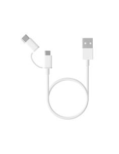 Mi 2-in-1 USB Cable (Micro USB to Type C) 100cm cable USB 1 m USB 2.0 USB A Micro-USB B Blanco