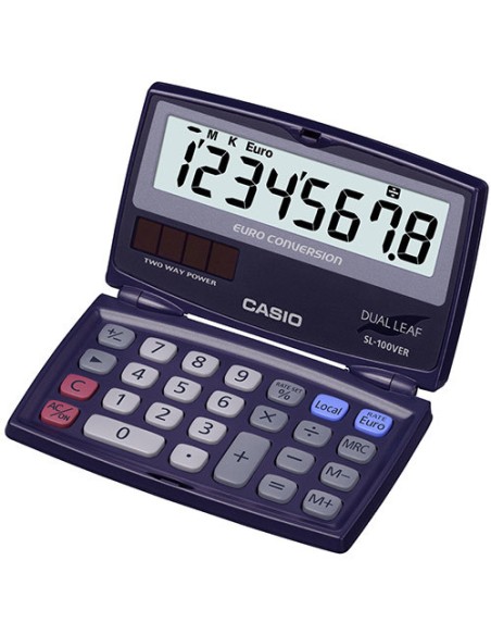 SL-100VER calculadora Bolsillo Pantalla de calculadora Azul