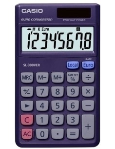 CALCULADORA BOLS.CASIO  8 DIG. SL-300VER