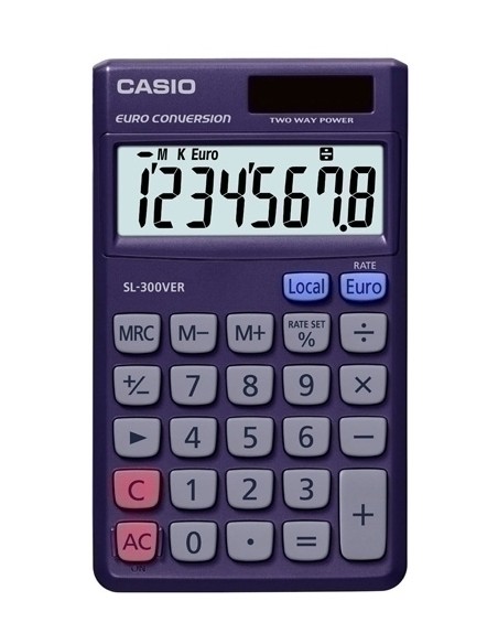 CALCULADORA BOLS.CASIO  8 DIG. SL-300VER