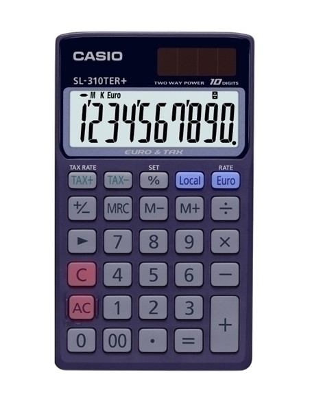 CALCULADORA BOLS.CASIO 10 DIG. SL-310TER