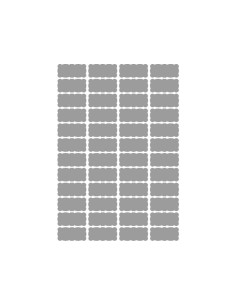 TICO ETIQ. PAPEL SATINADO PLATA SL4-4521