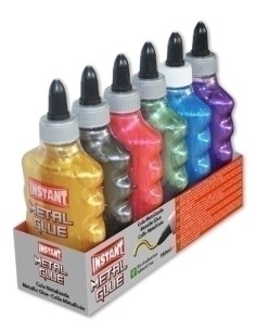 COLA METAL GLUE COLOR INSTANT 180ML E.6