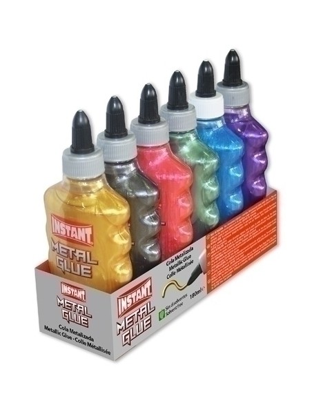 COLA METAL GLUE COLOR INSTANT 180ML E.6