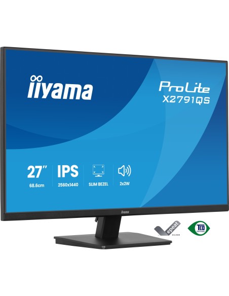 ProLite X2791QS-B1 pantalla para PC 68,6 cm (27") 2560 x 1440 Pixeles Quad HD LED Negro