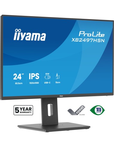 ProLite XB2497HSN-B1 pantalla para PC 60,5 cm (23.8") 1920 x 1080 Pixeles Full HD LED Negro