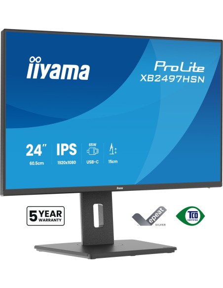ProLite XB2497HSN-B1 pantalla para PC 60,5 cm (23.8") 1920 x 1080 Pixeles Full HD LED Negro