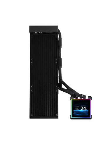 HydroShift II LCD-S 360 Fanless Procesador Kit de refrigeración líquida Negro 1 pieza(s)