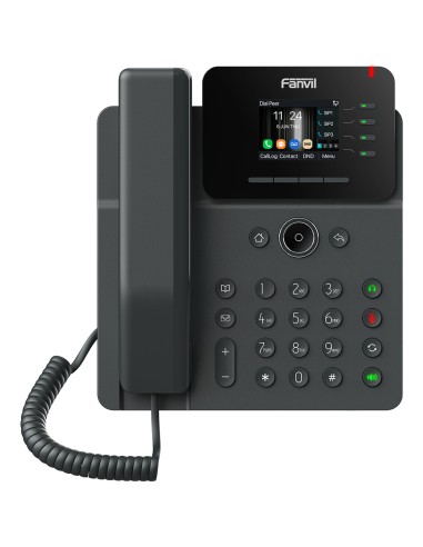 V61G teléfono IP Negro 4 líneas LCD