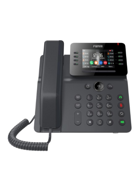 V64 teléfono IP Negro 12 líneas LCD Wifi