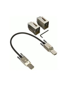 C9300L STACK KIT2 Cable de fibra optica e InfiniBand 05 m Negro Gris