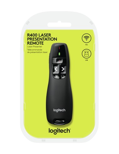 R400 apuntador inalámbricos RF Negro