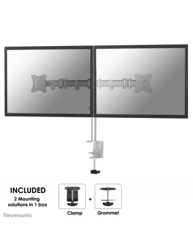 NM-D135DSILVER Brazo de monitor 10-27"