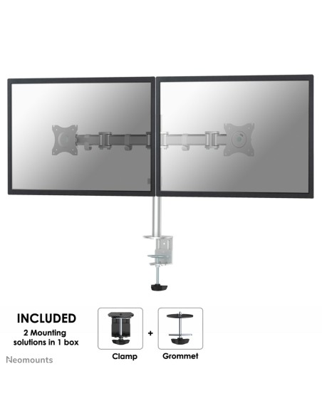 NM-D135DSILVER Brazo de monitor 10-27"