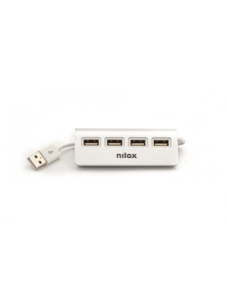 HUB sobremesa de aluminio con 4 puertos USB 2.0