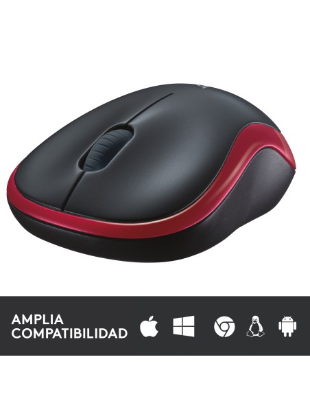 M185 ratón Ambidextro RF inalámbrico Óptico 1000 DPI M185 ratón Ambidextro RF inalámbrico Óptico 1000 DPI