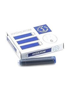 ESTUCHE 6 CARTUCHOS TINTA AZUL PARA PLUMA