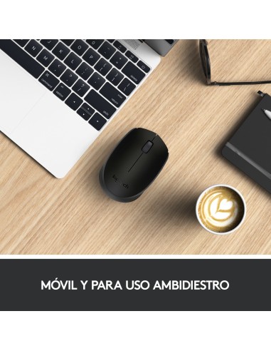 M171 Black-K ratón Ambidextro RF inalámbrico Óptico 1000 DPI