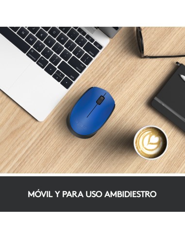 M171 Blue-K ratón Ambidextro RF inalámbrico Óptico 1000 DPI