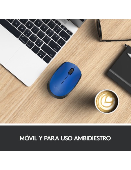 M171 Blue-K ratón Ambidextro RF inalámbrico Óptico 1000 DPI