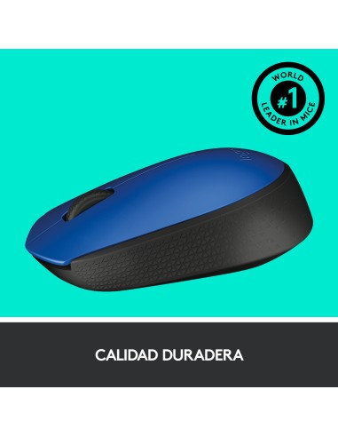 M171 Blue-K ratón Ambidextro RF inalámbrico Óptico 1000 DPI