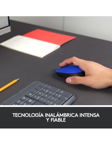 M171 Blue-K ratón Ambidextro RF inalámbrico Óptico 1000 DPI