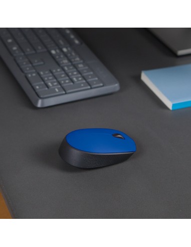 M171 Blue-K ratón Ambidextro RF inalámbrico Óptico 1000 DPI