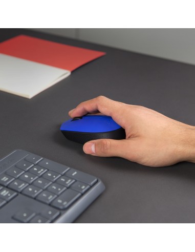M171 Blue-K ratón Ambidextro RF inalámbrico Óptico 1000 DPI