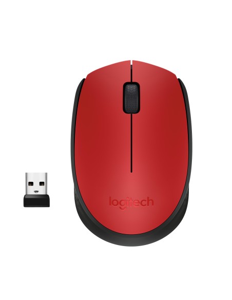 M171 Red-K ratón Ambidextro RF inalámbrico Óptico 1000 DPI M171 Red-K ratón Ambidextro RF inalámbrico Óptico 1000 DPI