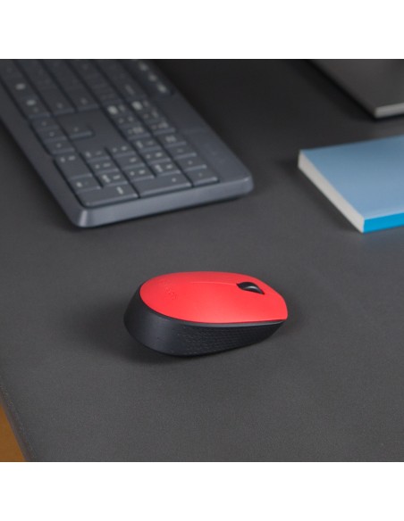 M171 Red-K ratón Ambidextro RF inalámbrico Óptico 1000 DPI M171 Red-K ratón Ambidextro RF inalámbrico Óptico 1000 DPI