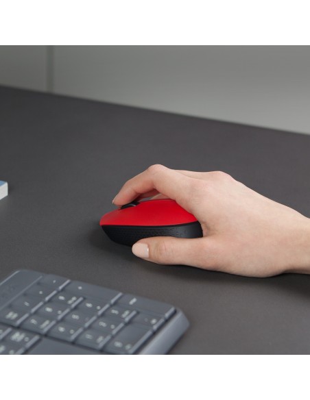 M171 Red-K ratón Ambidextro RF inalámbrico Óptico 1000 DPI M171 Red-K ratón Ambidextro RF inalámbrico Óptico 1000 DPI