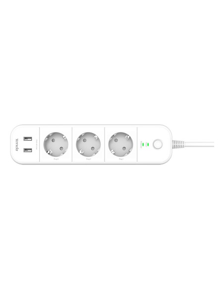 SP15(EU) regleta inteligente 3 salidas AC 2 Blanco