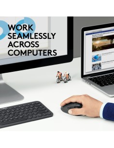 M720 ratón mano derecha RF Wireless + Bluetooth Óptico 1000 DPI 2