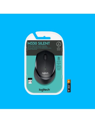 M330 Silent Plus ratón mano derecha RF inalámbrico Mecánico 1000 DPI
