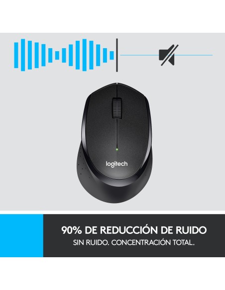 M330 Silent Plus ratón mano derecha RF inalámbrico Mecánico 1000 DPI M330 Silent Plus ratón mano derecha RF inalámbrico Mecánico 1000 DPI