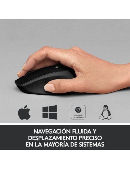 M330 Silent Plus ratón mano derecha RF inalámbrico Mecánico 1000 DPI M330 Silent Plus ratón mano derecha RF inalámbrico Mecánico 1000 DPI