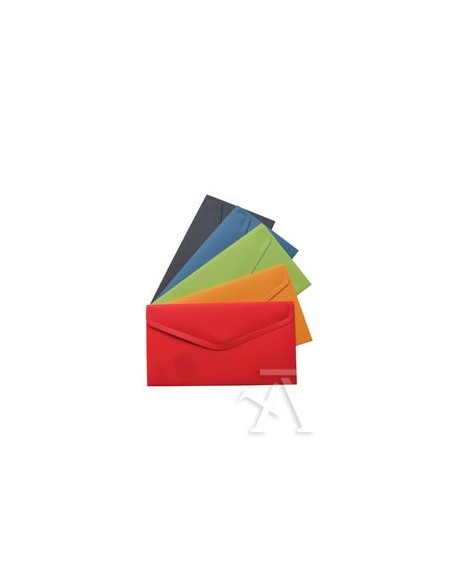Paq 10 carpetas sobre recibo vital colors polipropileno cierre velcro colores surtidos