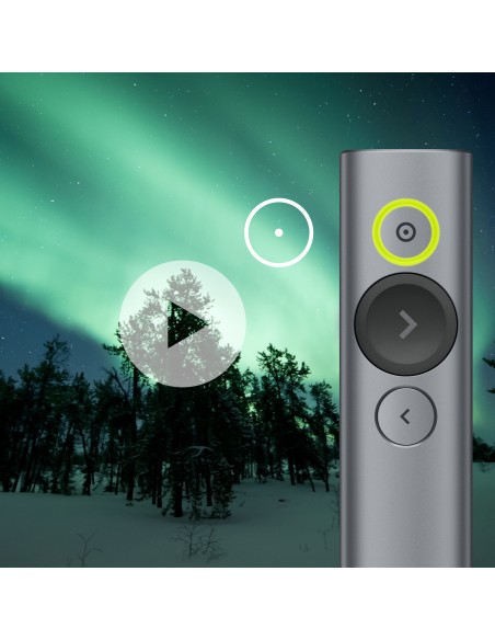 Spotlight apuntador inalámbricos Bluetooth/RF Gris Spotlight apuntador inalámbricos Bluetooth/RF Gris