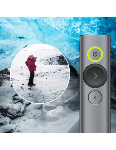 Spotlight apuntador inalámbricos Bluetooth/RF Gris